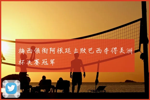 梅西领衔阿根廷击败巴西夺得美洲杯决赛冠军
